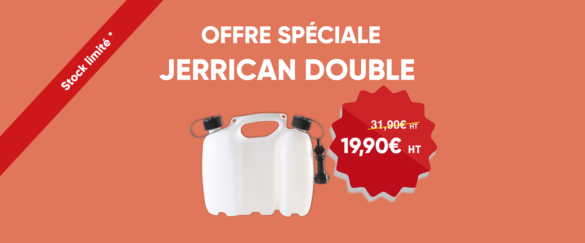 Jerrican double bannière