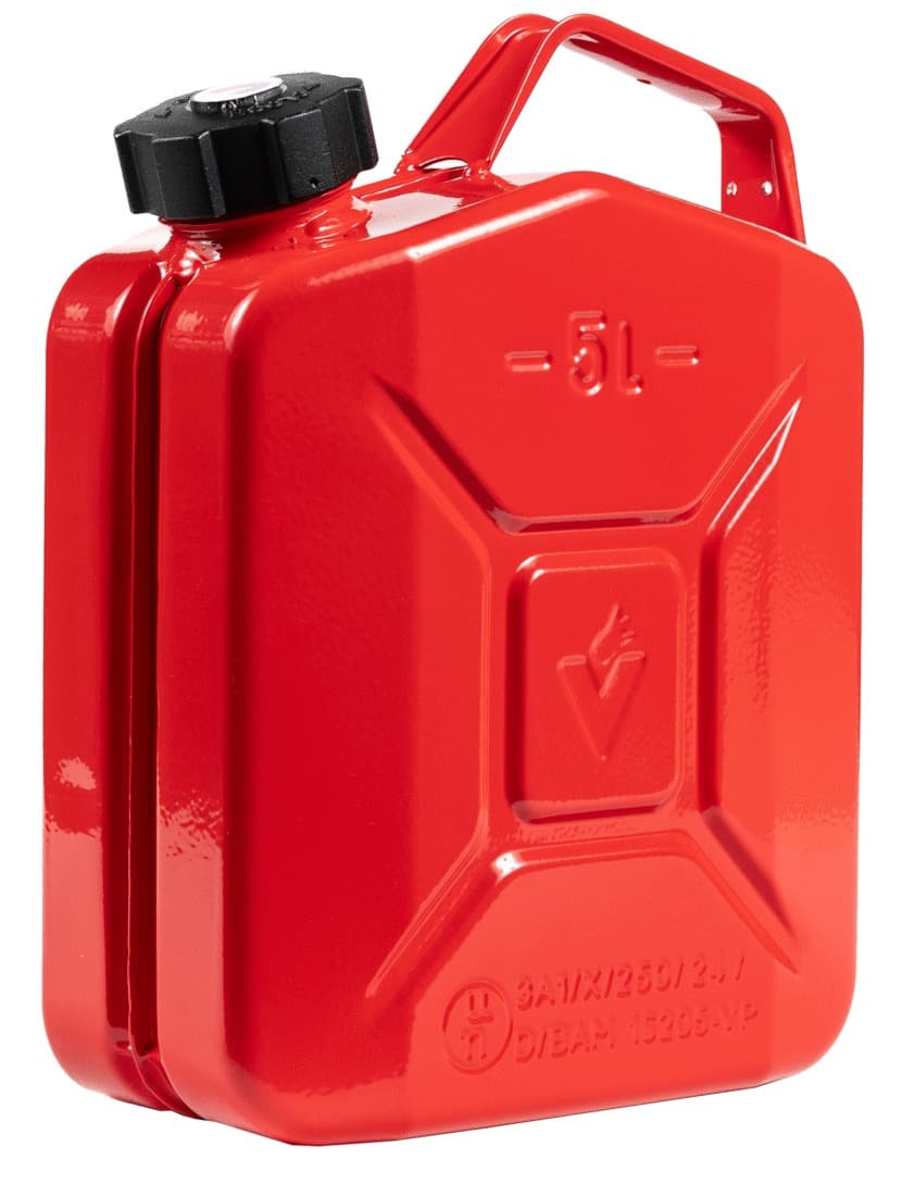Jerricans à visser métalliques 5 L - 3