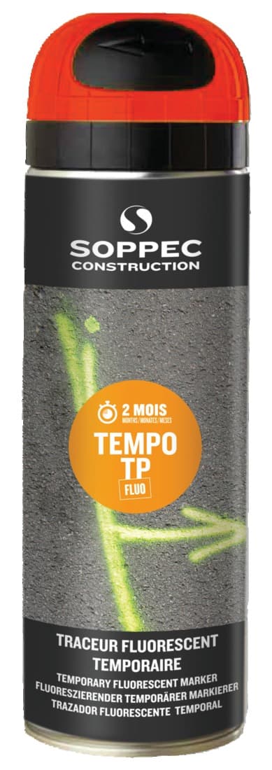 Aérosol de traçage Tempo TP, Soppec, orange - 1