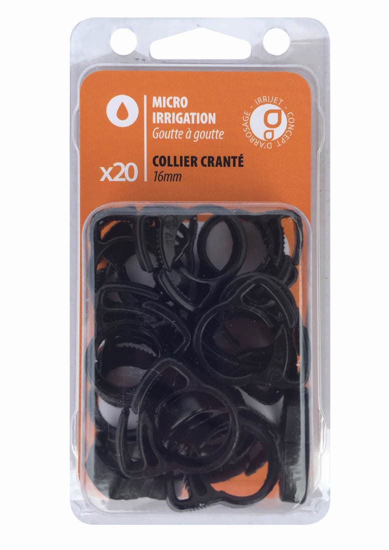 20 Colliers crantés 16 mm - 2