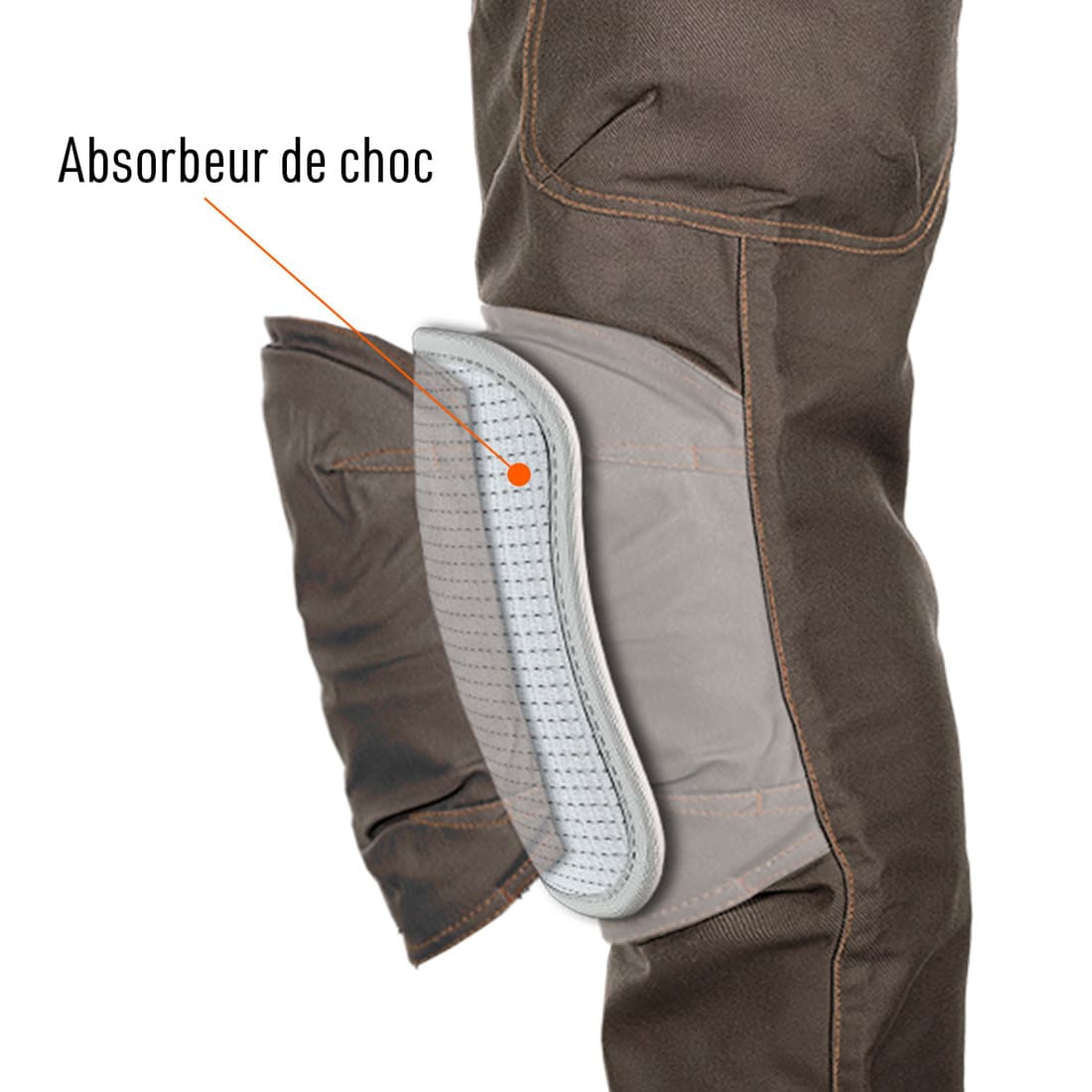 Pantalon renforts genoux, taille 48 - 6