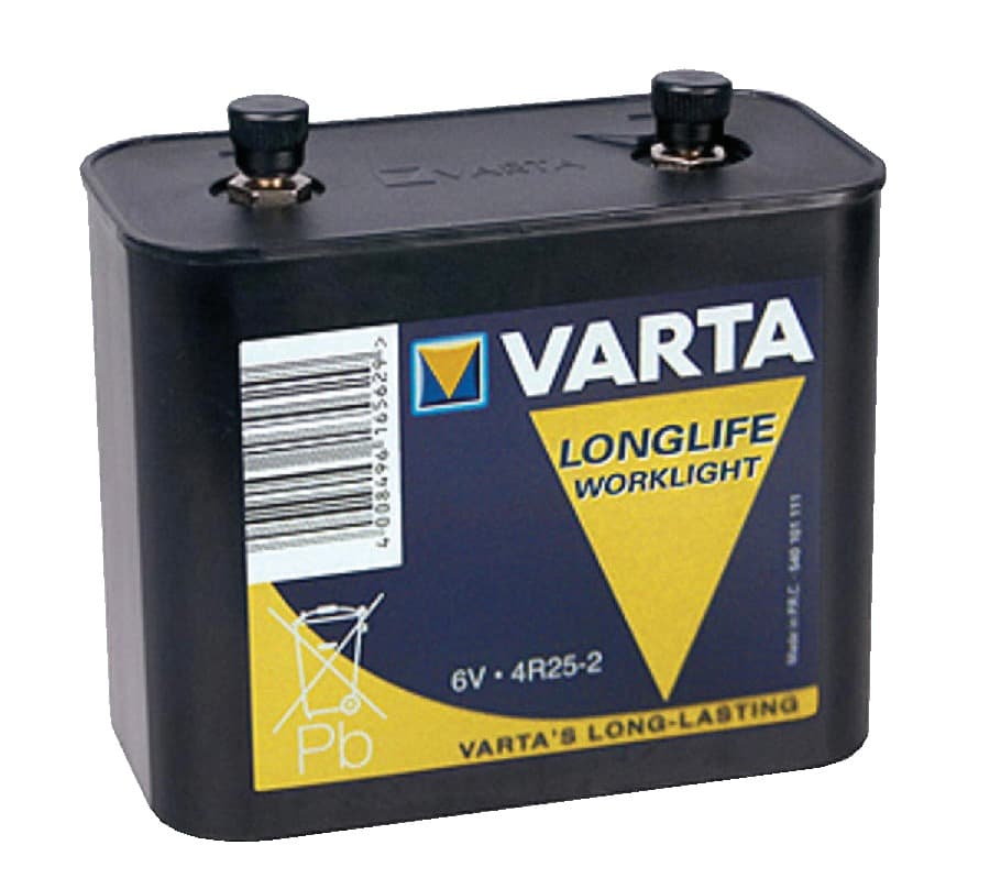 Pile à vis saline, 6 V pour projecteur portable - 1