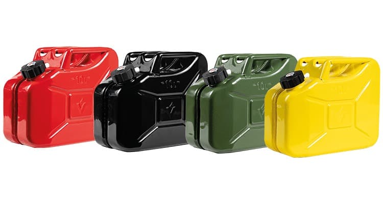 Jerricans à visser métalliques 10 L - 1