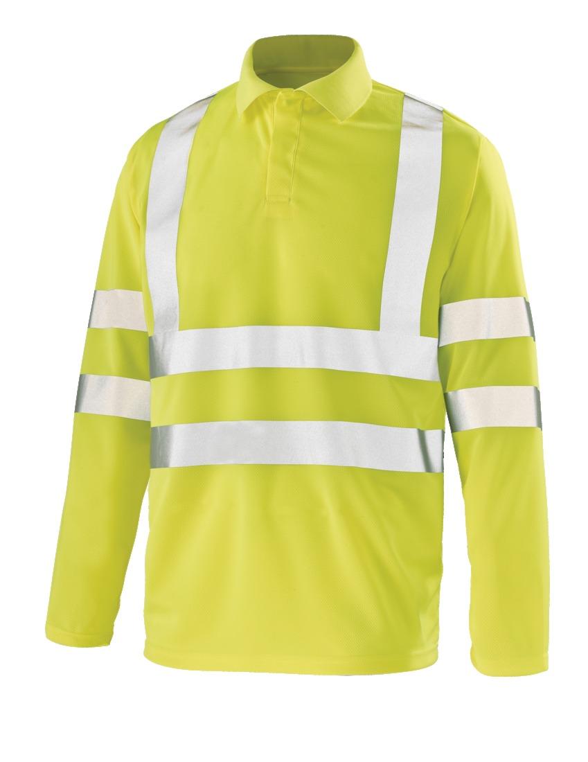 Polo haute visibilité, Cepovett, jaune, taille XL - 1
