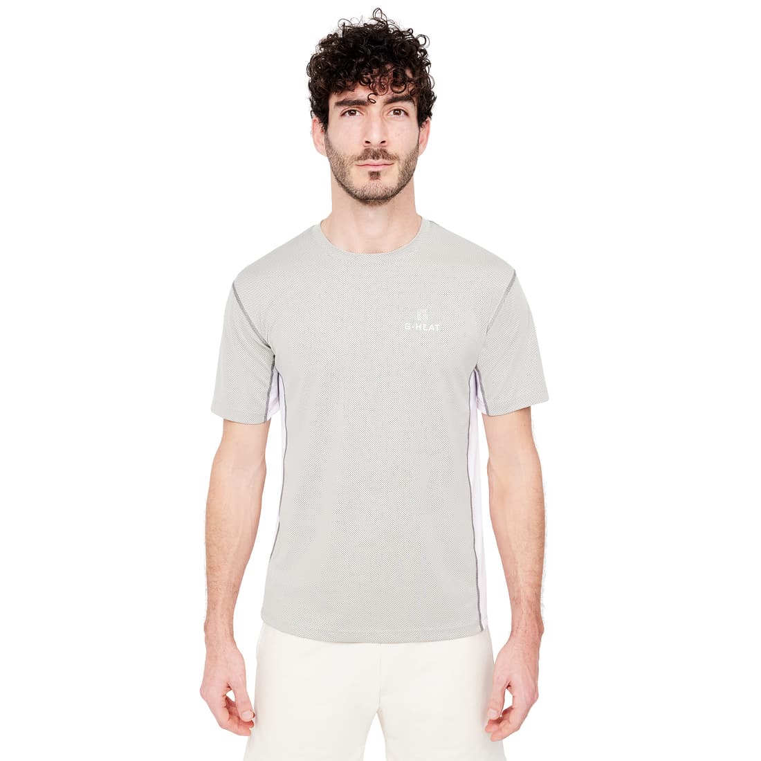 T-shirt manches courtes rafraîchissant beige T.L - 1