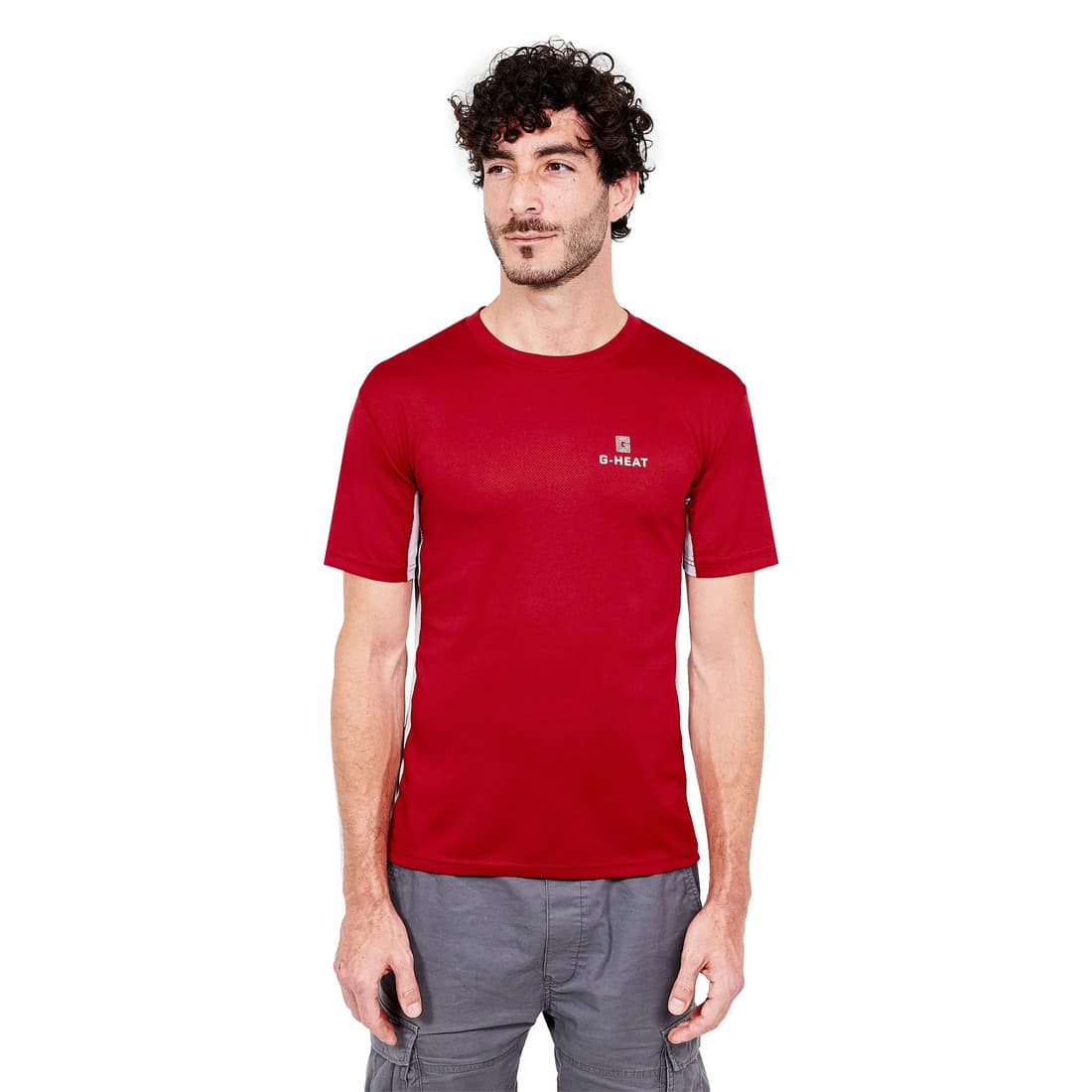 T-shirt manches courtes rafraîchissant rouge, T.XXL - 2