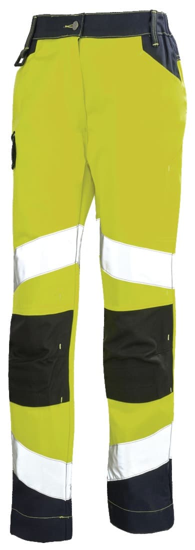 Pantalon haute visibilité femme jaune, Cepovett, taille M - 1