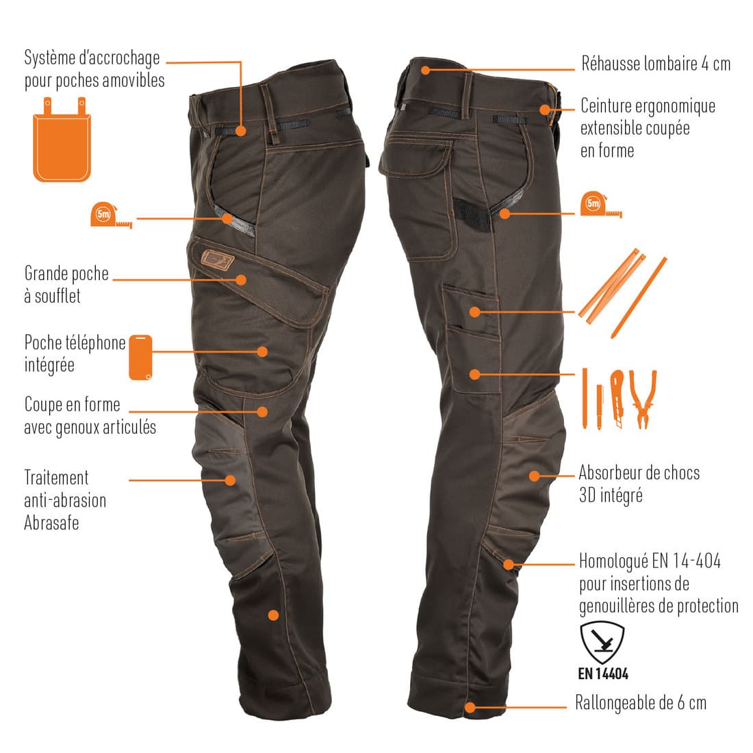 Pantalon renforts genoux - 5