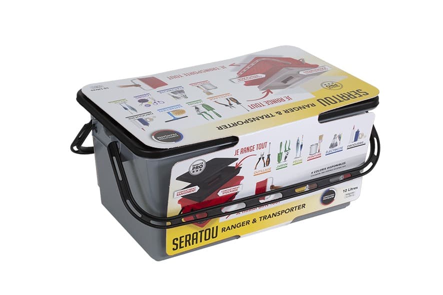 Bac de rangement avec couvercle 24 L - 3