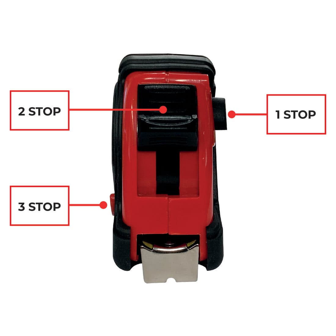 Mètre ruban 3stop ergonomique 5mx25mm - 2