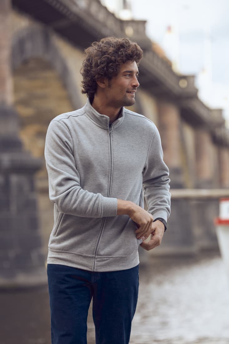 Cardigan zip recyclé, taille XXL - 1