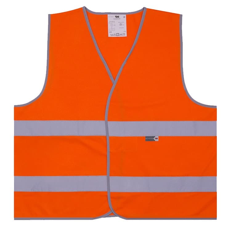 Gilet haute visibilité, orange, taille unique - 1