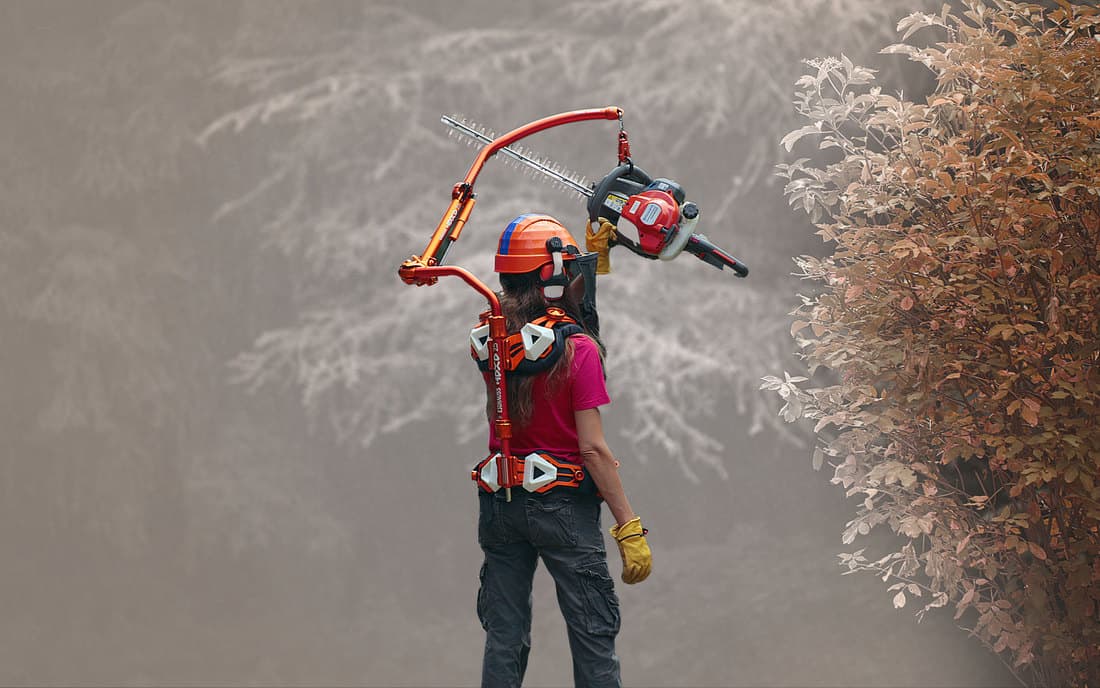 Exosquelette taille-haies EXHAUSS HPXO orange - 1