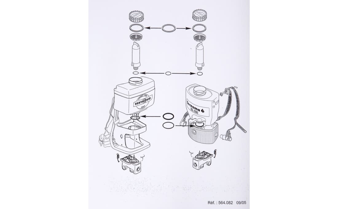 Kit joints 2000 Pro Confort / 2000 "Désherbage" pour pulvérisateurs Vermorel - 2