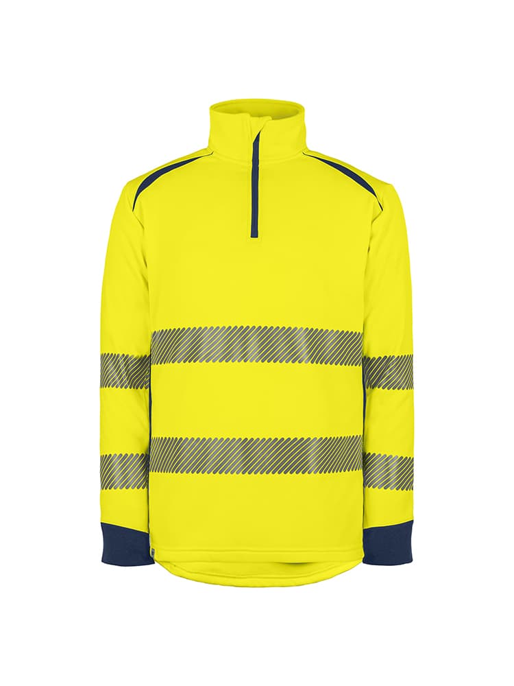 Sweat HV recyclé, jaune, taille XL - 1