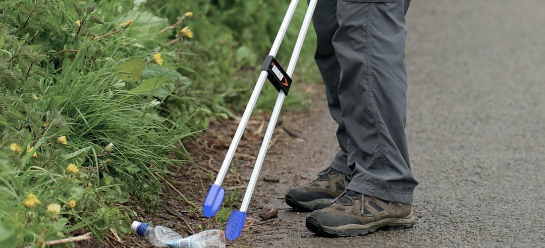 PROMO Pince à déchets courbée IDEAL EG 93 CM - 3