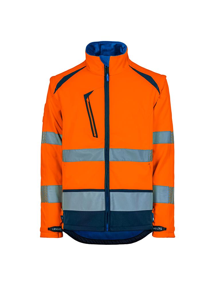 Softshell HV recyclée, orange, taille L - 1