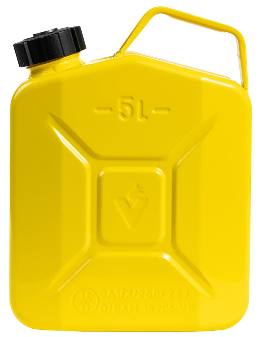 Jerricans à visser métalliques 5 L - 8