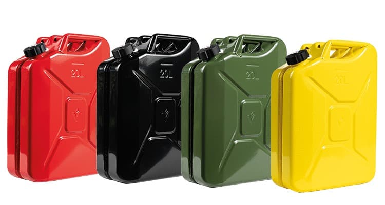 Jerricans à visser métalliques 20 L - 1