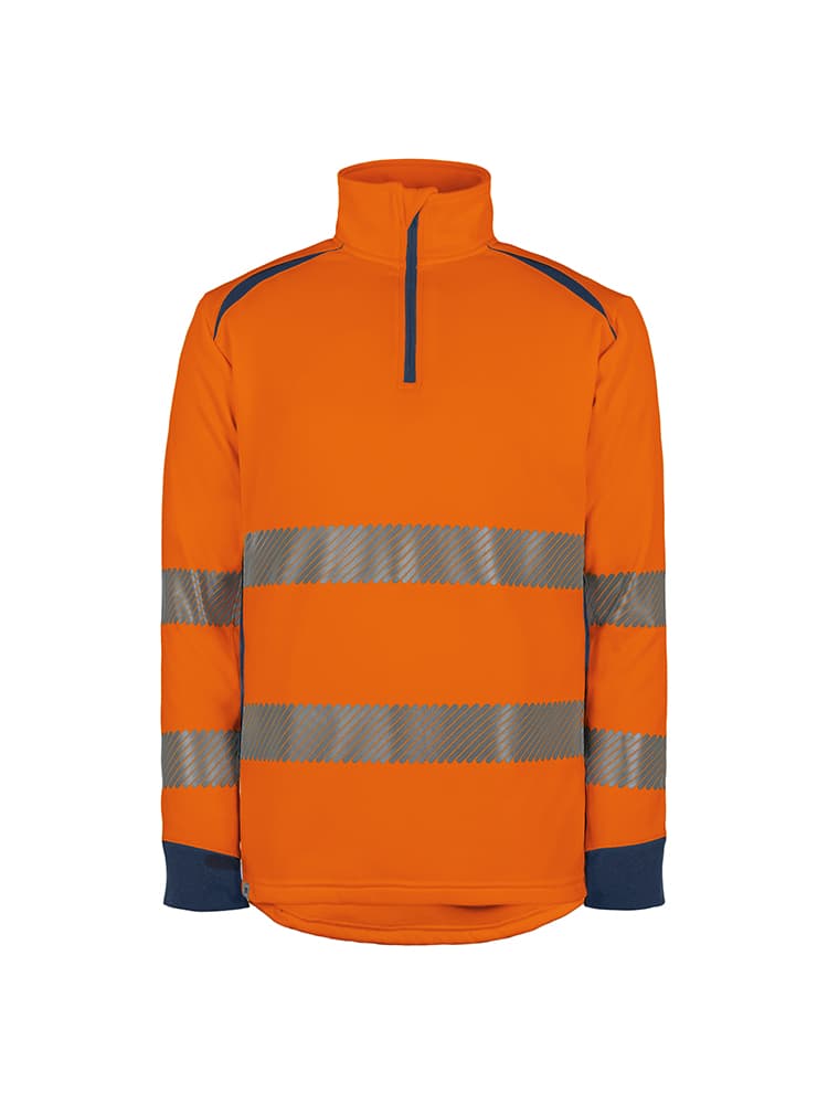 Sweat HV recyclé, orange, taille M - 1