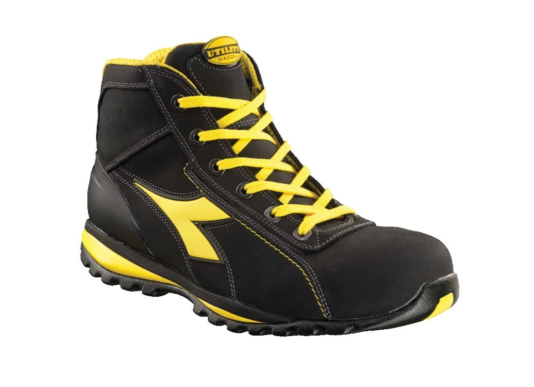 Chaussures Glove II, Diadora Utility, noir / jaune, taille 40 - 2
