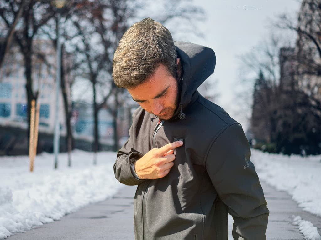 Veste chauffante HV orange - 3