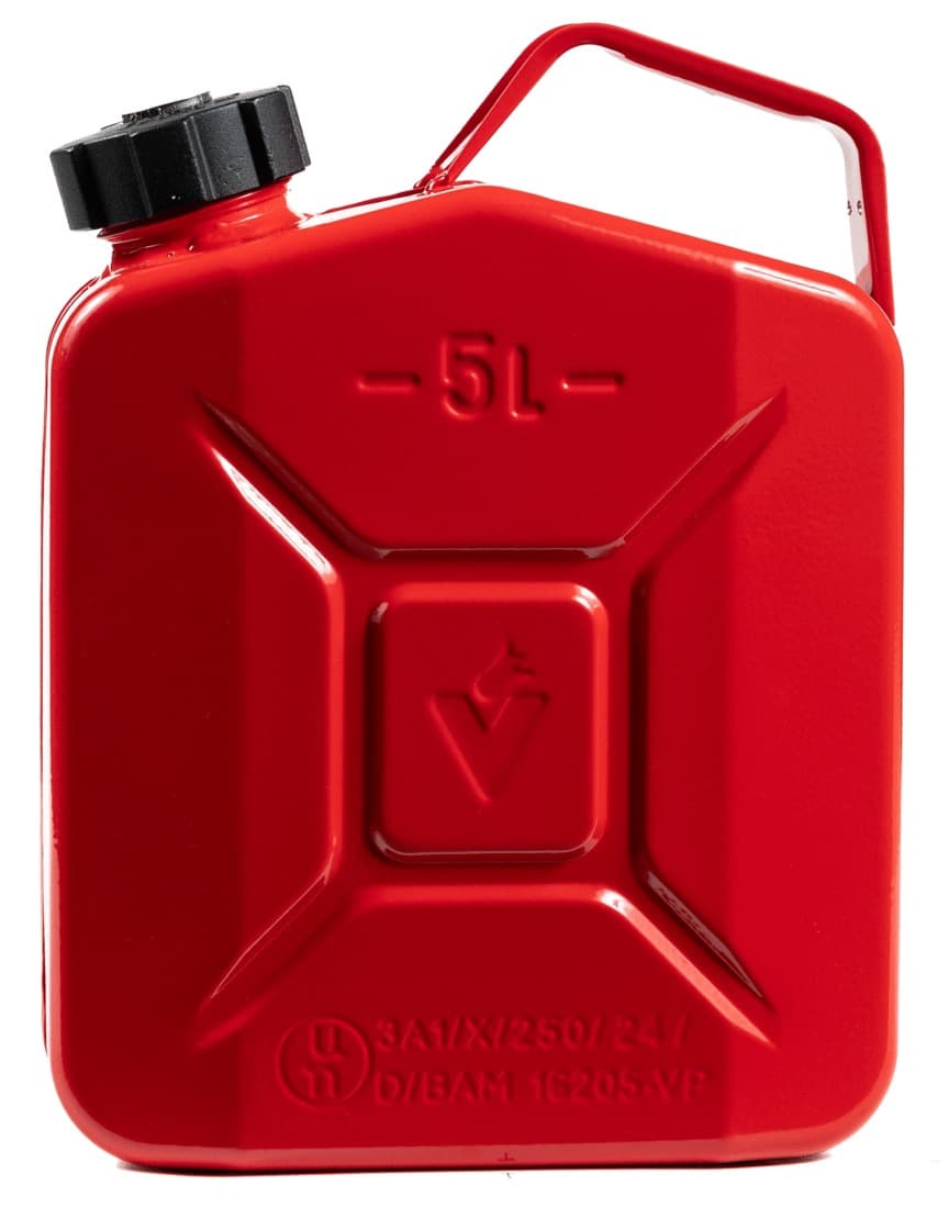 Jerricans à visser métalliques 5 L - 2