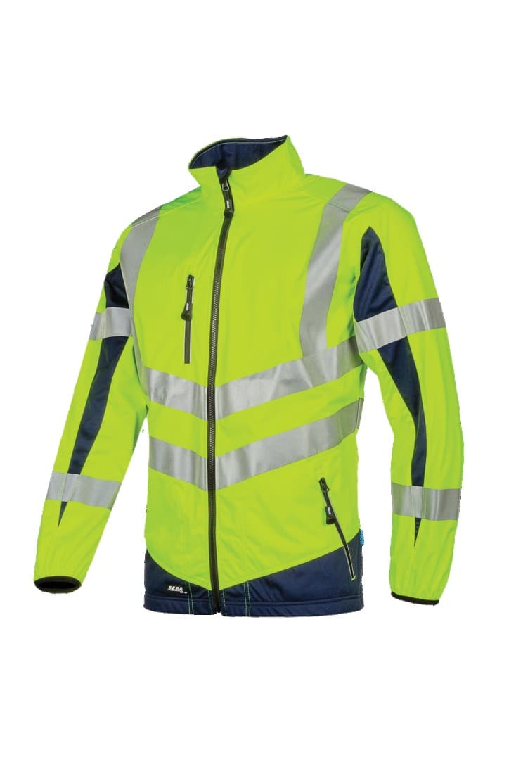 Veste Softshell haute visibilité, Sioen, Jaune, taille L - 1