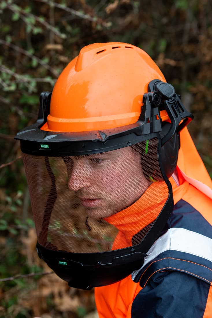 Casque forestier avec mentonière - 2