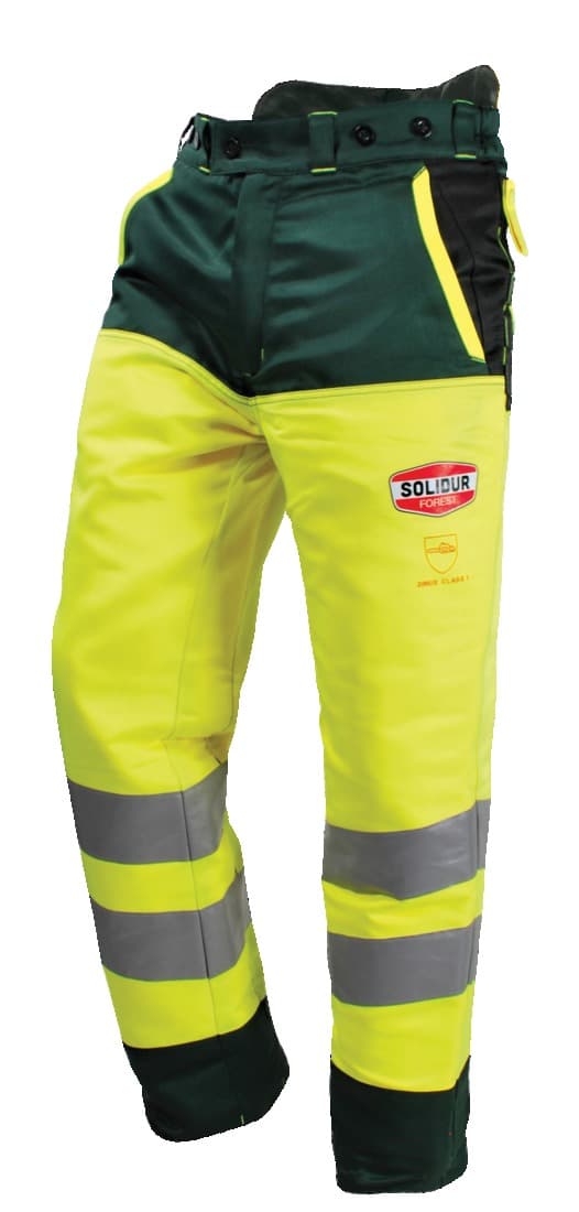 Pantalon de bucheronnage haute-visibilité, Solidur, taille M - 1