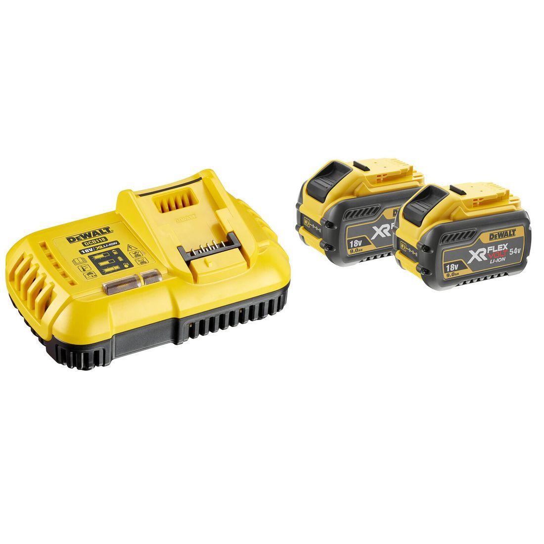 Pack 2 batteries XR FLEXVOLT 18/54V + chargeur rapide - 1